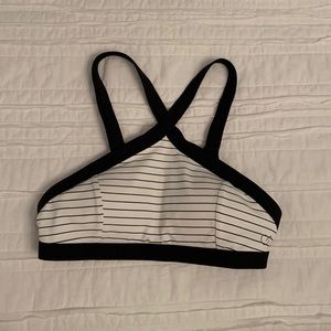 Calia Black and White Swim Top